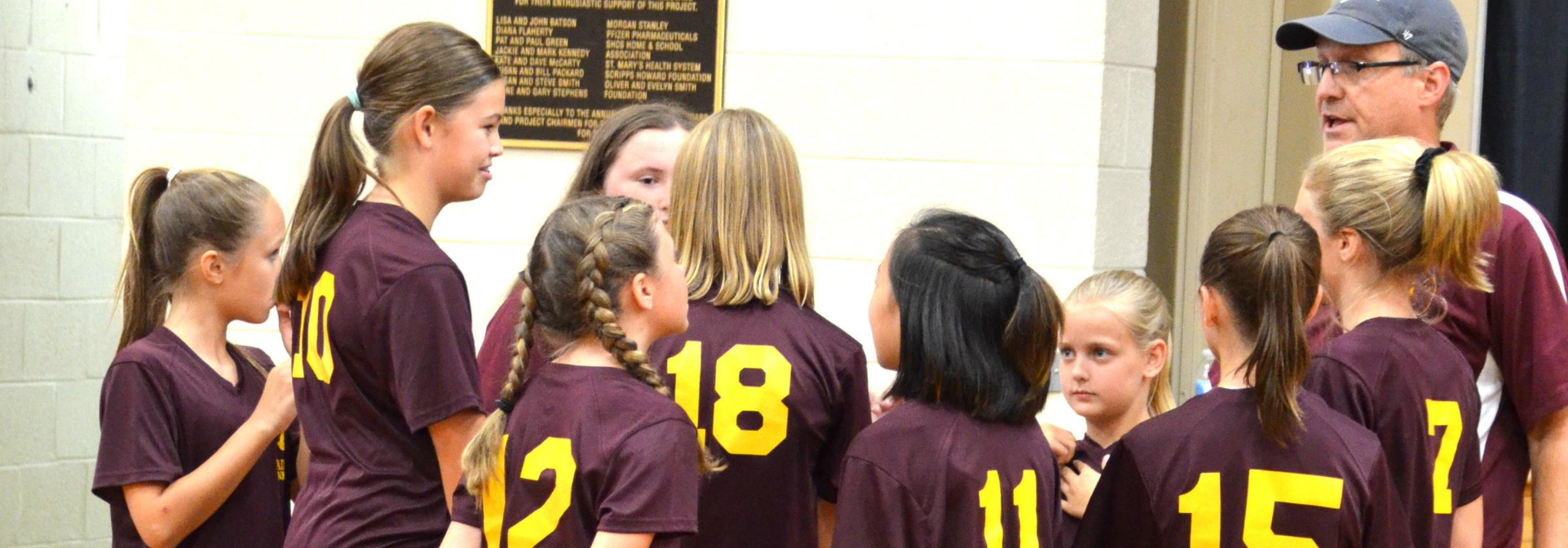 Paideia Knights volleyball team with Coach Wilson